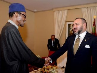Le Roi Mohammed VI et le président de la République Fédérale du Nigeria, Muhammadu Buhari
