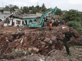 Effondrement d'une montagne d'ordures à Colombo