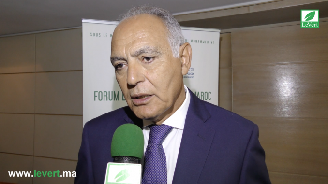 Salaheddine Mezouar, président COP22 lors du forum « Entreprises Climat Maroc ».