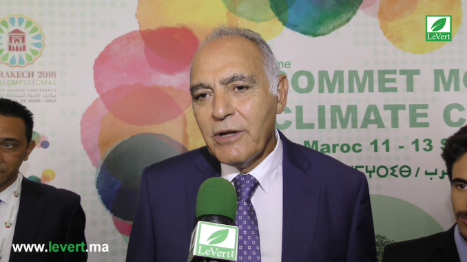 Le président de la COP22, Salaheddine Mezouar Le président de la COP22, Salaheddine Mezouar
