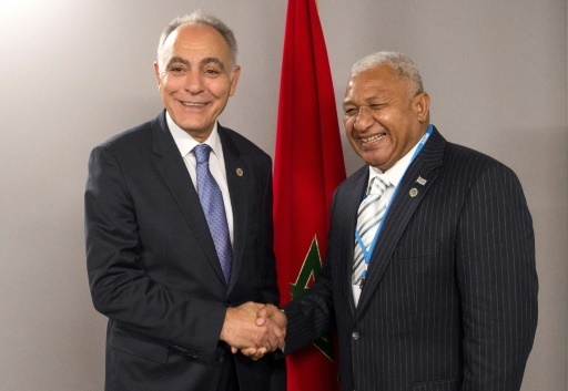 Salaheddine Mezouar et Josaia Voreqe Bainimarama Salaheddine Mezouar et Josaia Voreqe Bainimarama