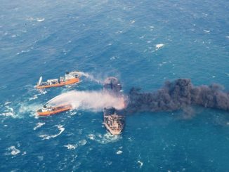 Photo fournie par le ministère des Transports chinois montre une intervention de navires chinois