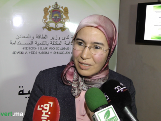 السيدة نزهة الوافي كتابة الدولة المكلفة بالتنمية المستدامة خلال الدورة التكوينية المنظمة لفائدة وسائل الإعلام