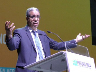 M. RABBAH lors de son allocution au Photovoltaica 2018