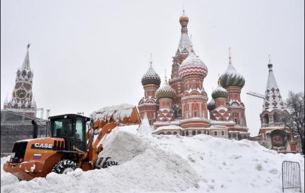 Tempête de neige record à Moscou