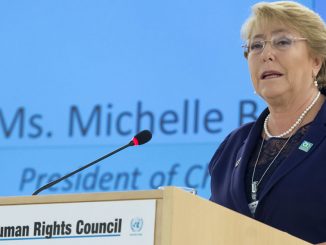 Michelle Bachelet of Chile, newly-appointed as the next UN High Commissioner for Human Rights by Secretary-General António Guterres.