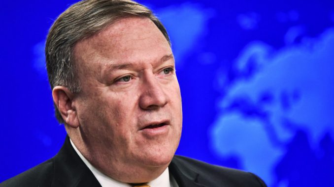 Le secrétaire d'État américain Mike Pompeo Le secrétaire d'État américain Mike Pompeo