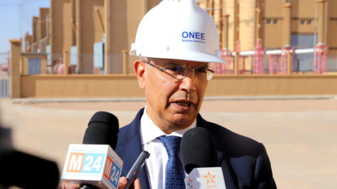 M. Abderrahim El Hafidi donne une déclaration à la presse_KE Abderrahim El Hafidi