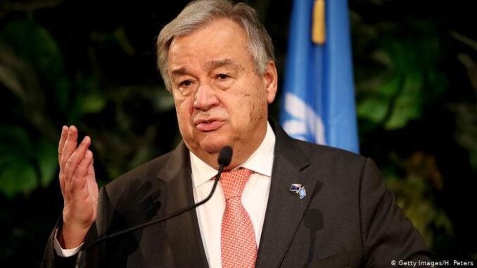 Antonio Guterres : Le secrétaire général de l’ONU.
