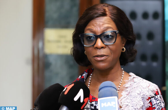 la ministre de l’Environnement, du Développement durable et du Bassin du Congo de la République du Congo, Arlette Soudan-Nonault, secrétaire exécutive de la Commission climat du Bassin du Congo (CCBC).